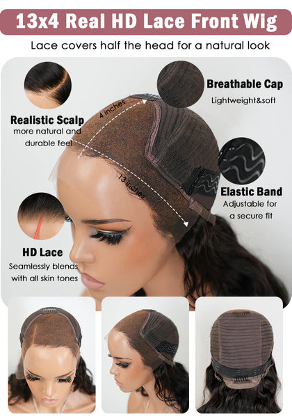Ombre Blonde Stylist Color Loose Wave Virgin Hair Wig