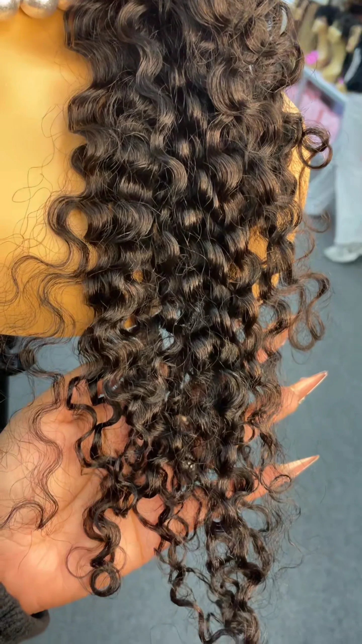 Daily Wear Water Wave High Ponytail Friendly Human Hair Wig