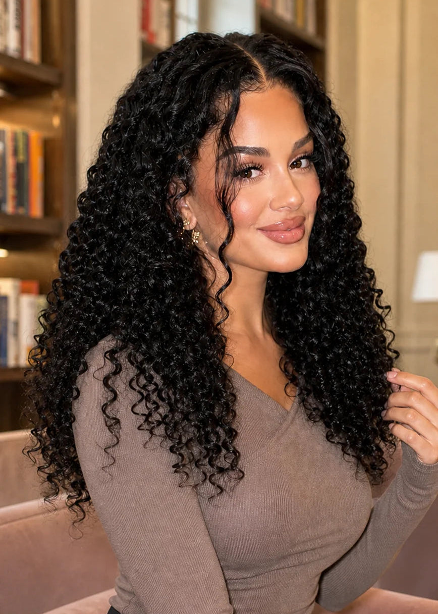 Easy-Install Curly 13x6 HD Lace Human Hair Wigs