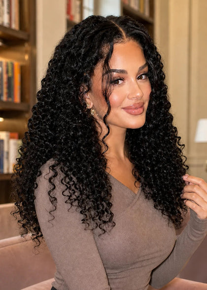 Wear-go Curly Glueless 13x6 HD Lace Human Hair Wigs