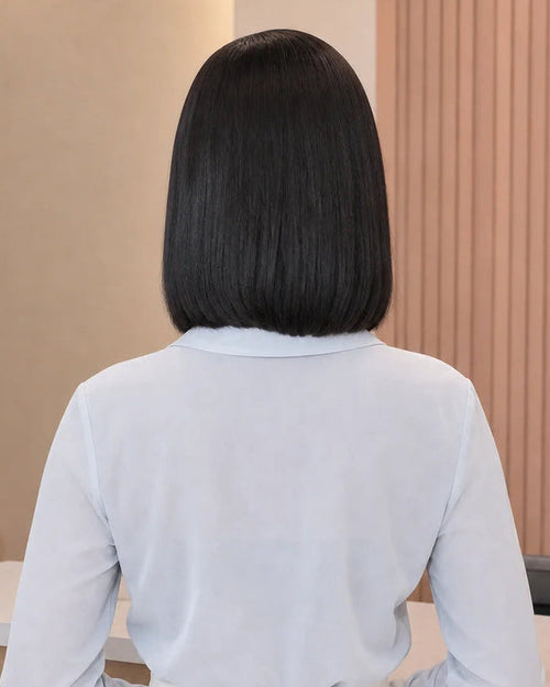 Bob Straight Most-Fit Cap Wear-go Natural Hairline Human Hair Wig