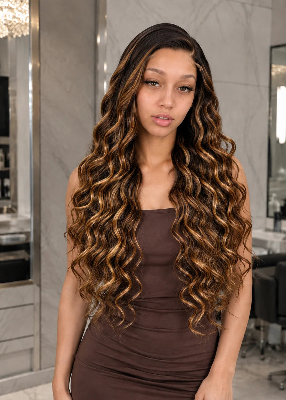 Black-Blonde Ombre Wavy Glueless 11x6 HD Lace Wig