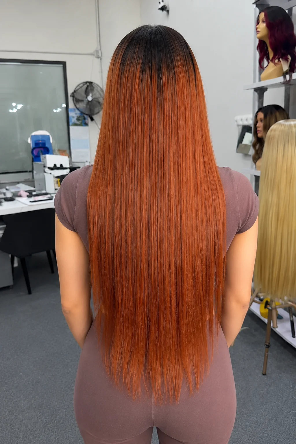 Caramel Ombre Straight Glueless 11x6 HD Lace Human Hair Wig