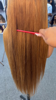 Golden Ombre Straight Glueless 11x6 HD Lace Natural Hairline Wig