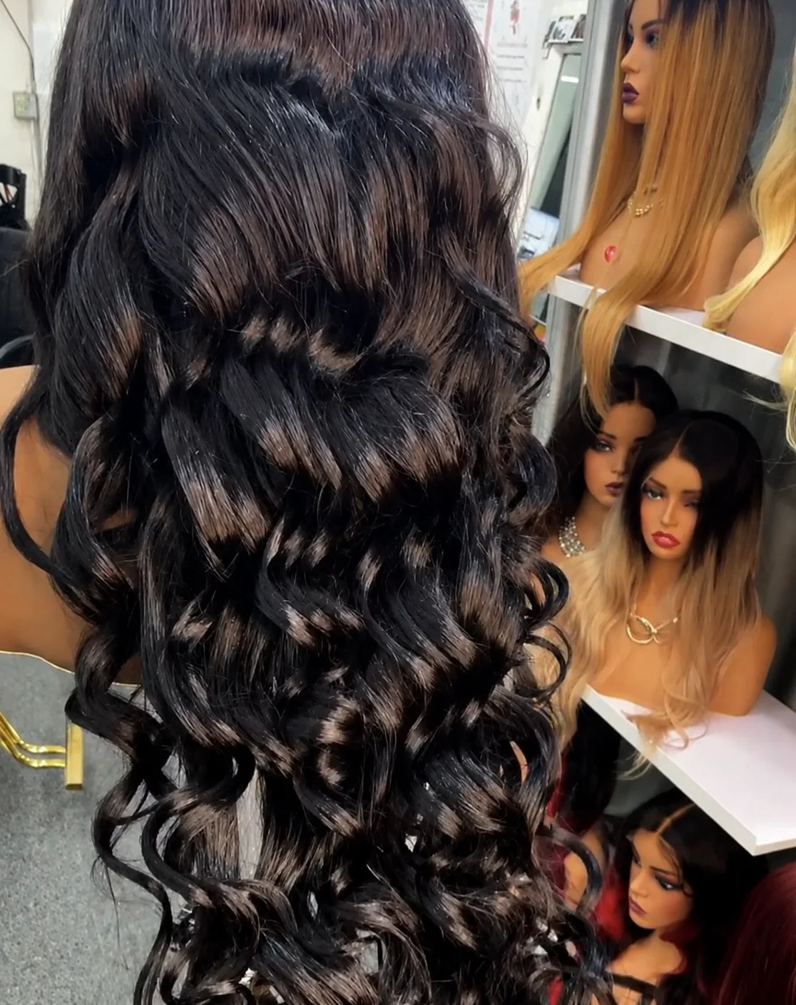 Deep Wave with Brown Colors Ready To Go Skin Melted HD Lace Wigs