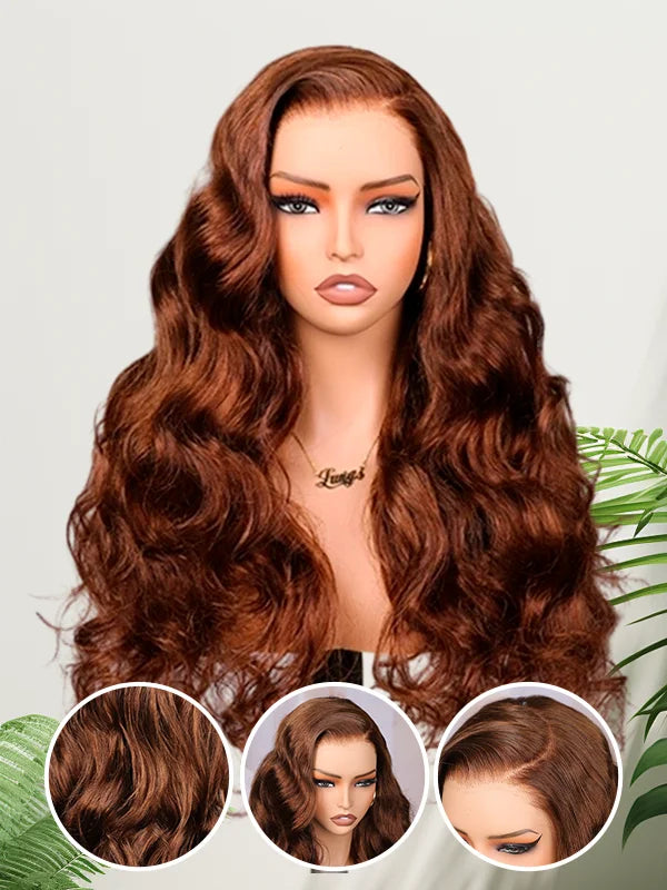 Chocolate Body Wave Glueless 11x6 HD Lace Natural Hairline Wig