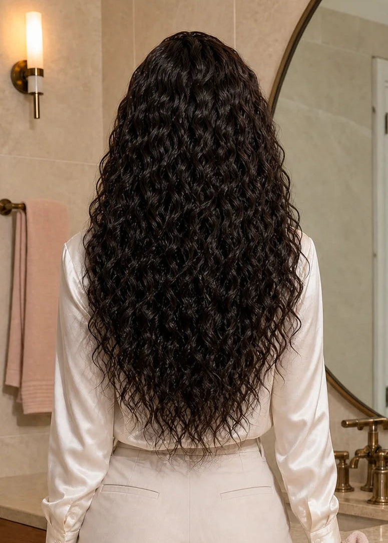 Deep Wave with Brown Colors Easy-Install Skin-Melting HD Lace Wigs