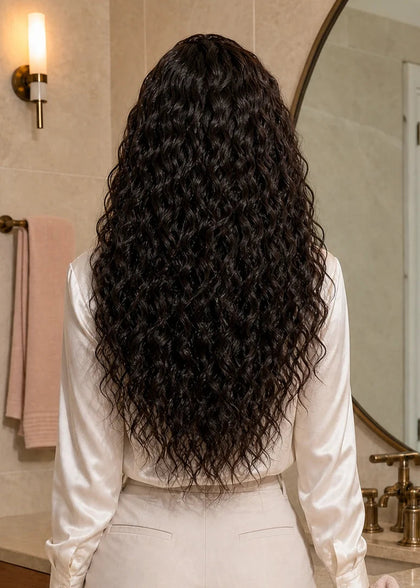 Deep Wave with Brown Colors Ready To Go Skin Melted HD Lace Wigs