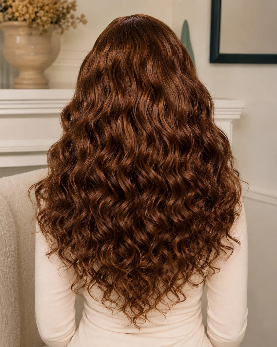 Daily Wear Brown Color Body Wave Versatile Styling Frontal Wig