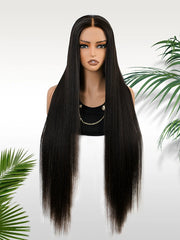 Daily Wear Silky Straight Invisi-Drawstring Flexible Fit Human Hair Wig