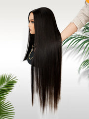 Daily Wear Silky Straight Invisi-Drawstring Flexible Fit Human Hair Wig