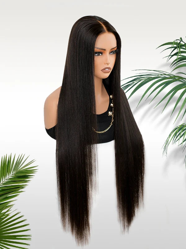 Daily Wear Silky Straight Invisi-Drawstring Flexible Fit Human Hair Wig