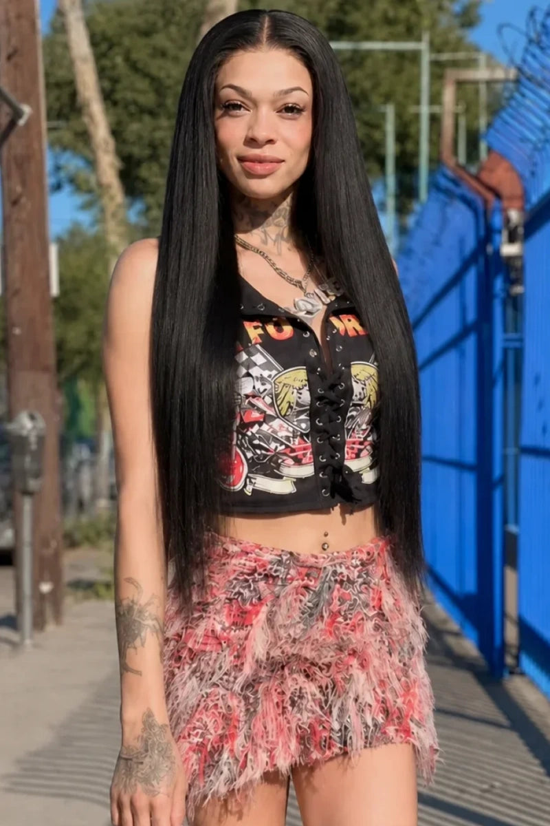 Daily Wear Silky Straight Invisi-Drawstring Flexible Fit Human Hair Wig