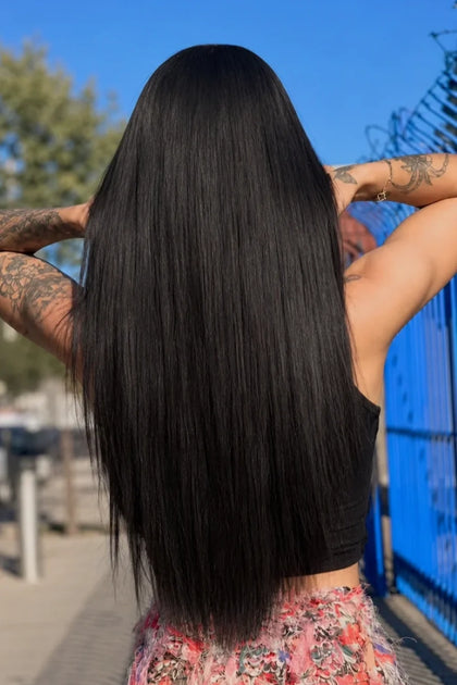 Daily Wear Silky Straight Invisi-Drawstring Flexible Fit Human Hair Wig