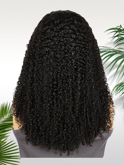 Daily Wear Bohemian Curl High Ponytail Friendly Human Hair Wigs