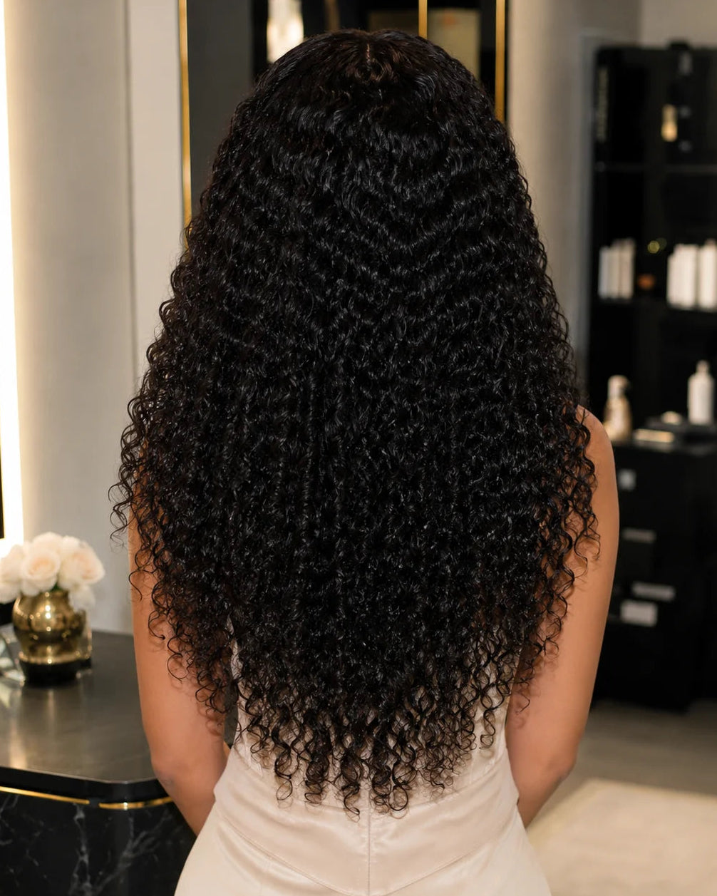 Daily Wear Water Wave High Ponytail Friendly Human Hair Wig
