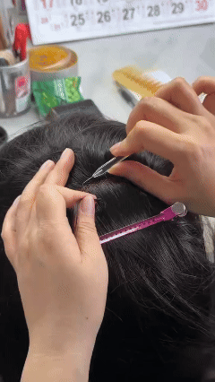 Hand-crocheting process