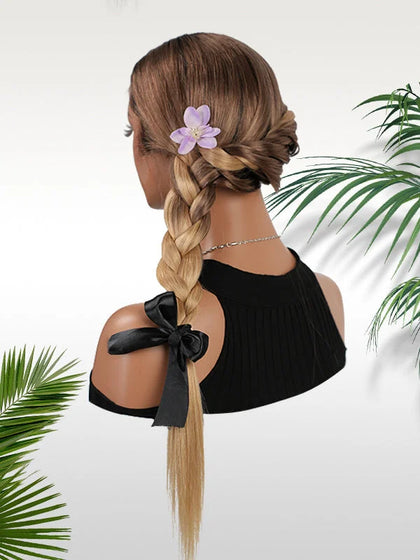 Three Ombre Color Silky Straight Natural Hairline Wig Color04