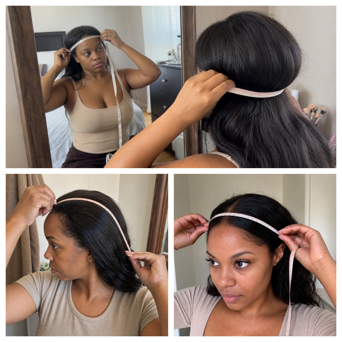 ER Wigs head circumference and cap size measurement guide